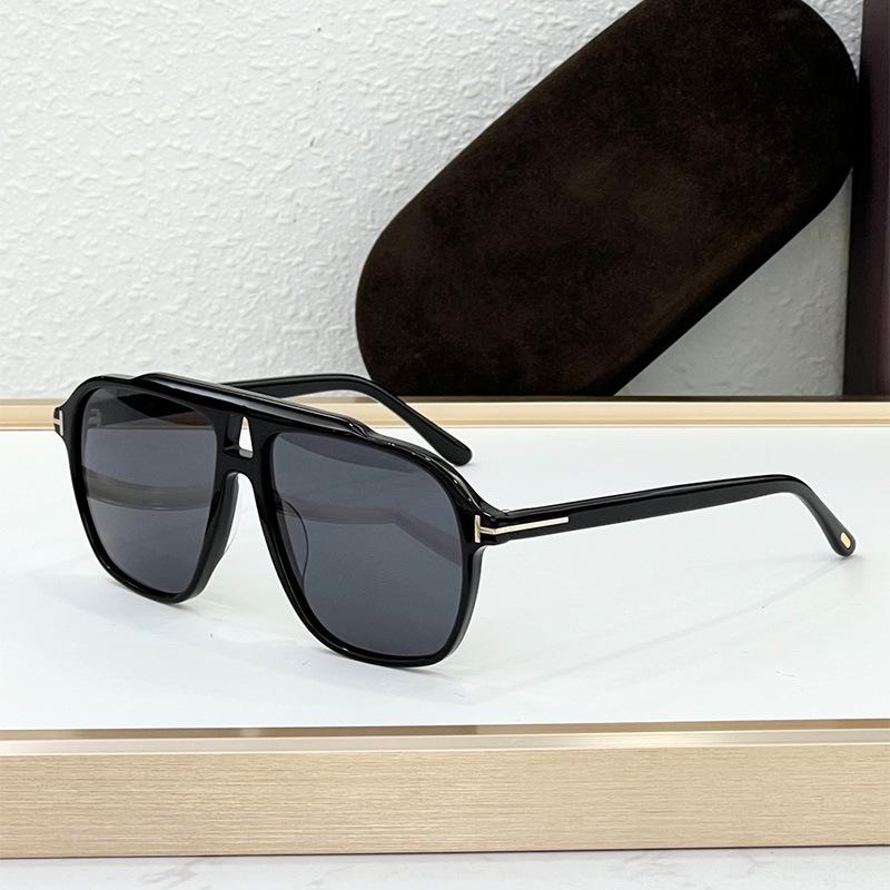 TF1209 Высококачественные солнцезащитные очки-авиаторы с Т-образной перемычкой и двойной перекладиной: Ретро-дизайн в европейском и американском стиле, большая оправа, стильные солнцезащитные очки