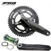 Система шатунов FSA BB30 BB386EVO 50-34T 11/12-скоростная для шоссейного велосипеда