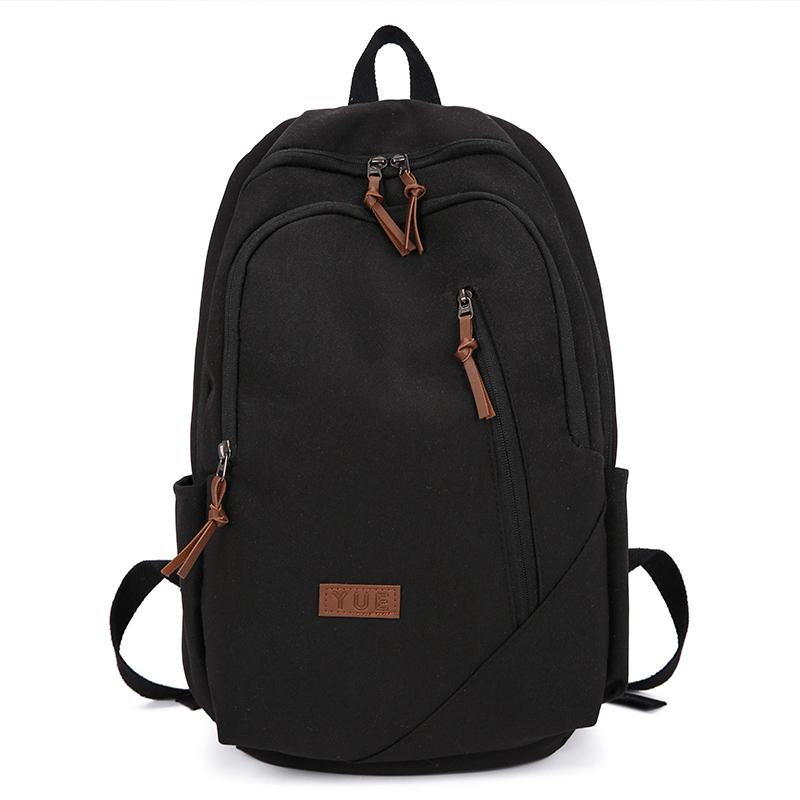 Neutral Style Backpack For Men And Women, Suitable For Students For School And Travel. Made Of Denim Material.