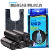 5 Rolls 100PC Trash Bags Durable Disposable Plastic Household Kitchen Trash Bags