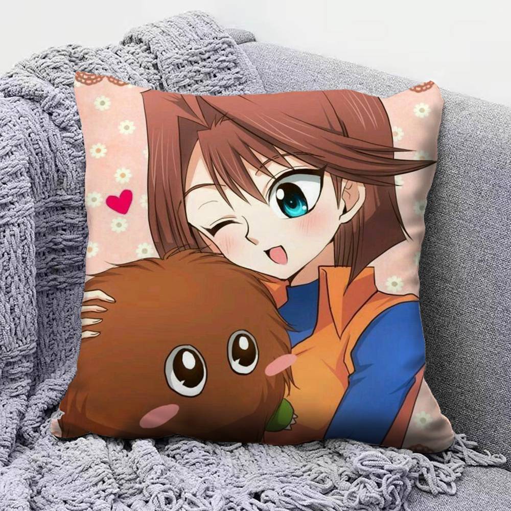 Anime Girl Anzu Mazaki YUGIOH Pillow Covers Home Sofa Cushion Covers and Aecorative Custom