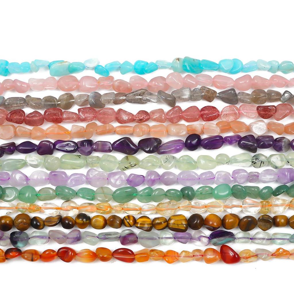 40-55 шт., натуральные красочные каменные бусины неправильной формы, свободные бусины для изготовления ювелирных изделий, браслет, ожерелье, аксессуары 15 дюймов, нить