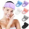 1pc Facial Spa Headband Makeup Shower Bath Wrap Sport Hairband Terry Cloth Adjustable Stretch Towel Head Wrap