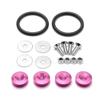 Aluminum Quick Release Fasteners are ideal for front bumpers Rear bumpers and Trunk Hatch lids without logo BX100224