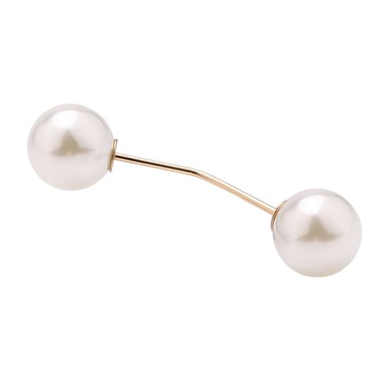 Clothes Brooch Classic Simple Graceful Fine Workmanship Fixed Clothes Simulation Pearl Pin for Dating