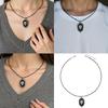 Skull Pendant Jewelry Zinc Alloy Necklace Stylish Design Adjustable Neckchain For Halloween Event Casual Outfit