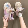 Women's Trendy Mixed Colors Board Shoes 2024 Summer New Style Fashion Versatile Sports Casual Breathability Sneakers Chaoku
