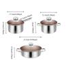Glass Lid Soup Pot Thickened Milk Pot Multi-functional Hot Pot  Kitchen Cookware