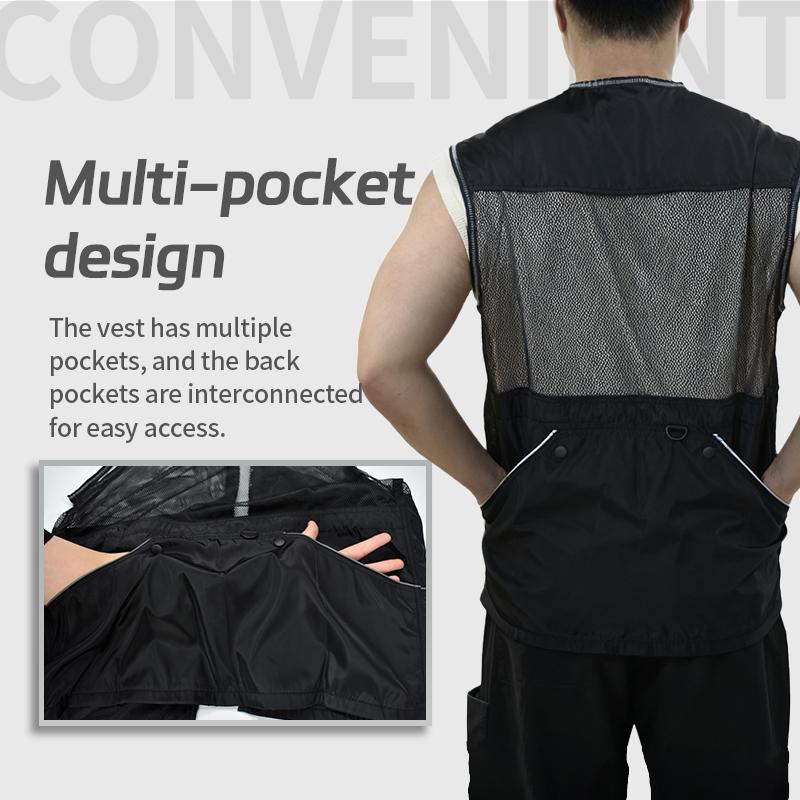 Lightweight Mesh Dog Training Vest with Multiple Pockets Bite Resistant for Spring Summer Training