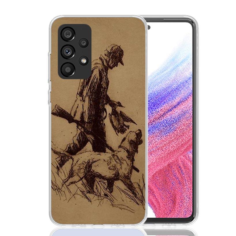 Hunter Dog Hunting Phone Case for Samsung Galaxy A17 A16 A15 A14 A13 A57 A56 A55 A54 A53 A37 A36 A35 A34 A33 A26 A25 A24 A23 Gal