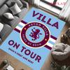 Ковер с логотипом Aston Villa для гостиной, спальни, дома, украшение дивана, нескользящий коврик для детских игр
