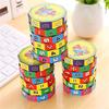 Cylindrical V-cube 6 Numbers Magic Cube Toy Puzzle Game Gift Stickers Numbers