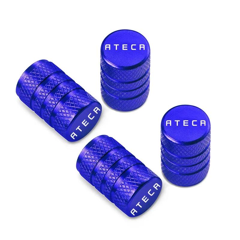 cwbn1 Car Wheel Tire Valve Caps Tyre Stem Covers Airdust Waterproof For Seat Ateca Accessories