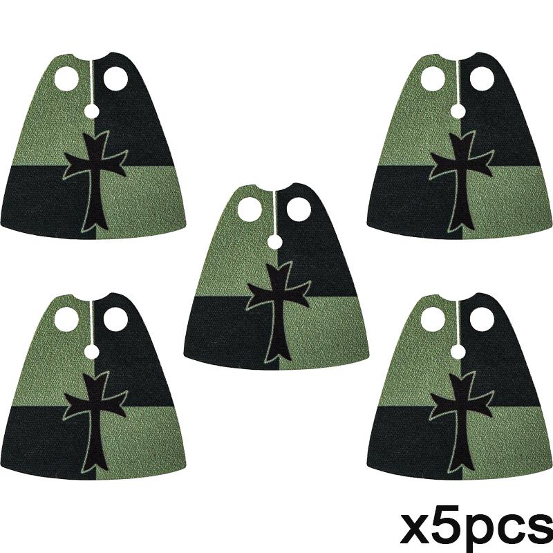 Набор строительных блоков MOC «Средневековый флаг и замок», фигурки, аксессуары, лев, орел, замок Древнего Рима, рыцарский плащ, игрушка-подарок.