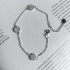 Silver Bracelet with Cubic Zirconia, Product Weight 3.11 G (2183891)