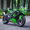 1/12 Kawasaki Ninja ZX-10R Heavy Locomoti Alloy Motorcycle Model Cross-country Racing Motorcycle Model Sound Light Kids Toy Gift