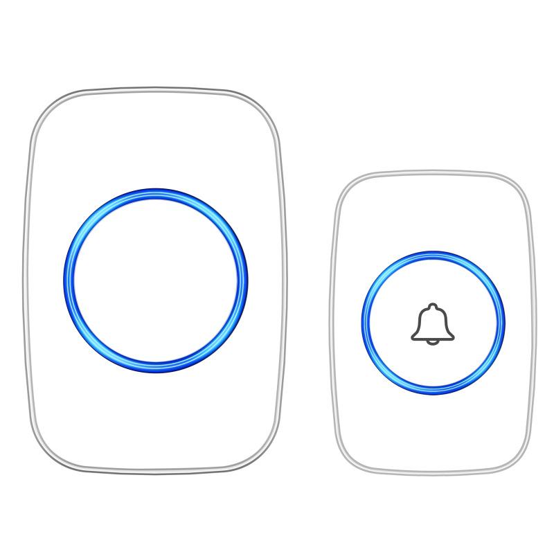 Household Wireless AC Digital Music Doorbell with Remote Control and One-to-One Caller