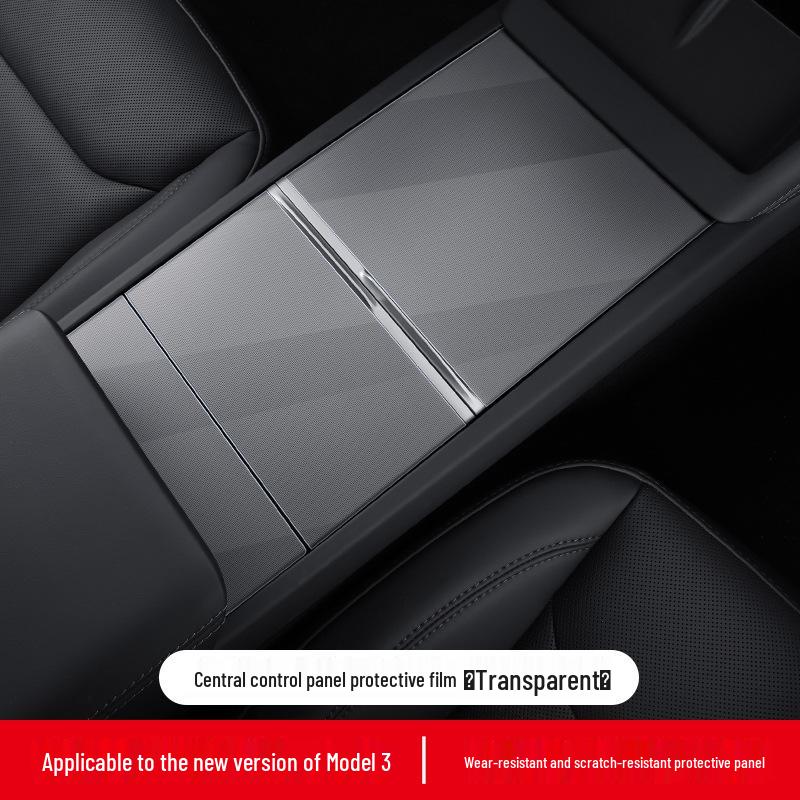 Transparent TPU Protective Film for Tesla Model 3 Console