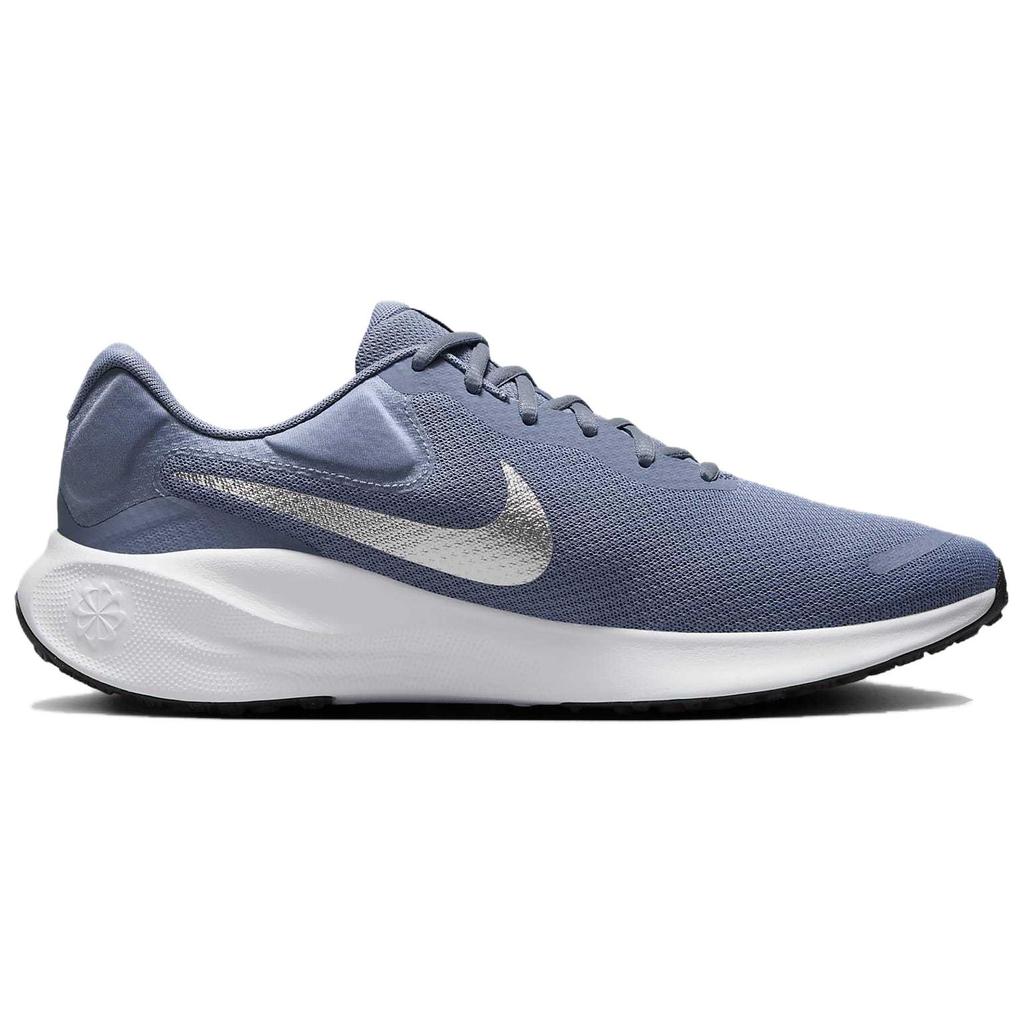 Nike Revolution 7 Ashen Slate Metallic Silver Men Sneakers Blue White Hyper-Royal FB2207-403