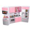 Kids Play Kitchen Toy Plastic Simulation Multifunctional Toddler Kitchen Playset for Home