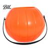 Halloween Home Decor Pumpkin Candy Bucket, Plastic Treat Holder with Handle, Kids Trick or Bags Party Favor Storage Container, Trick-or-Treat