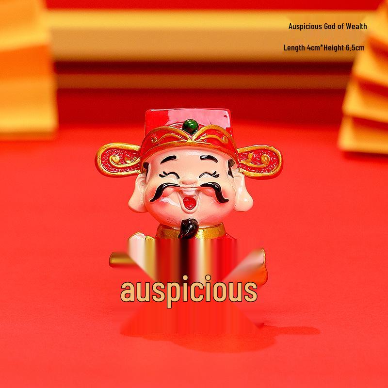 Новогоднее мультяшное украшение Бог богатства – Фигурка года Змеи, Домашний декор, Подарок