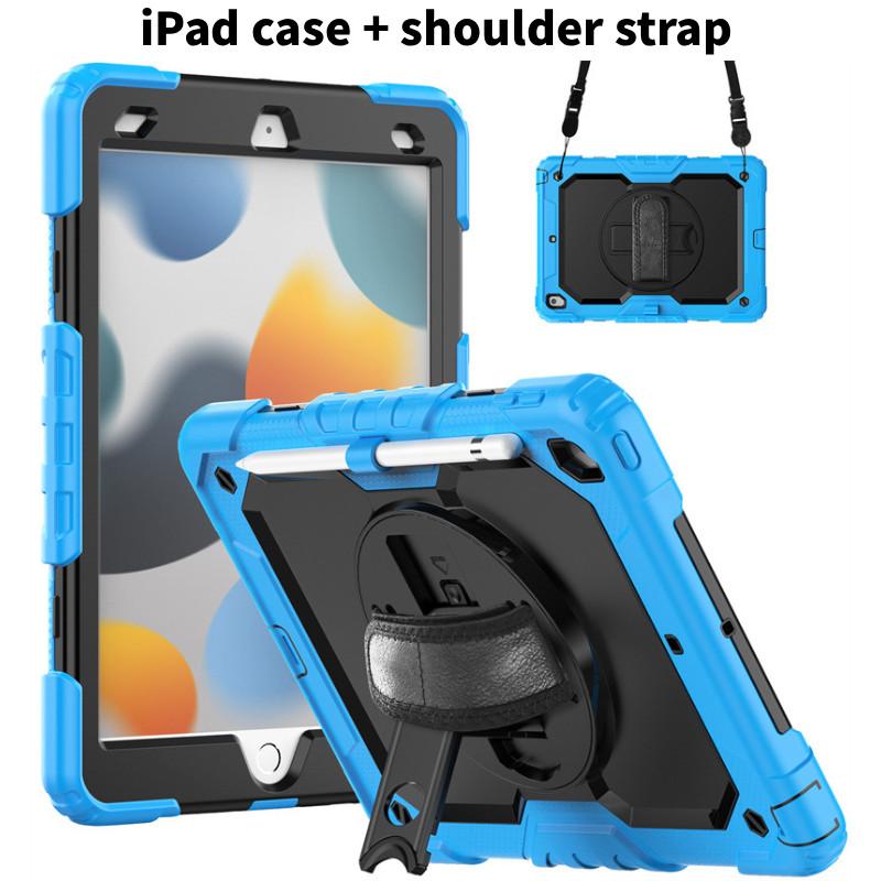 For Ipad Air 11 Shockproof Silicone Case With Adjustable Pc Stand For Heavyduty Protection