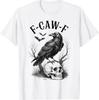 Хэллоуин F Caw F Черная Птица F-Caw-F Ворон Женская Мужская Футболка