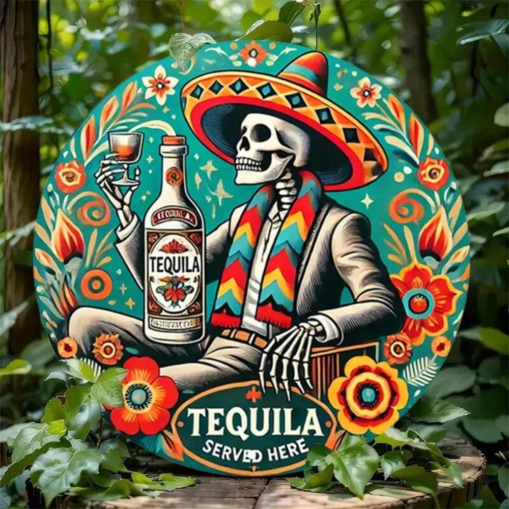 Металлическая вывеска Текила Ретро Декор Гаража Винтажное Настенное Искусство Паб Мужская Берлога