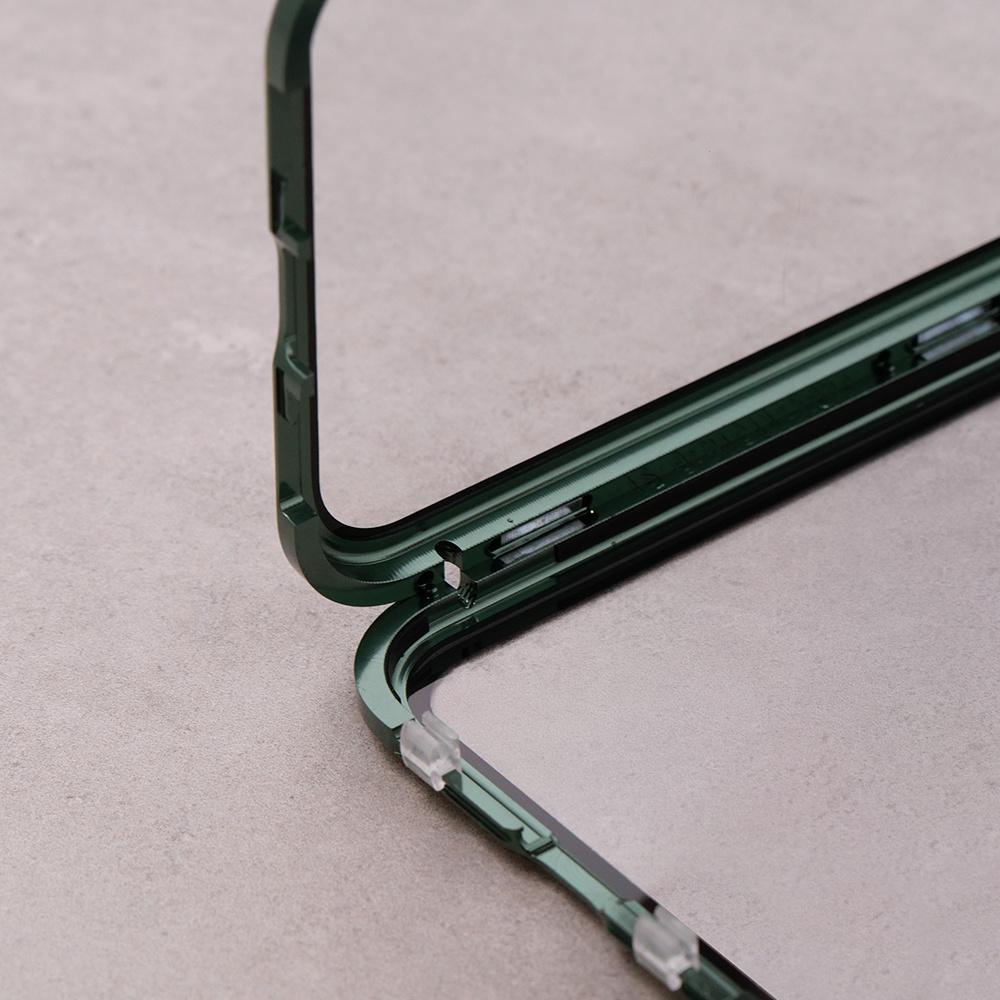 iPhone 11 Case, Magnetic Dual Glass, Green