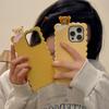 Для iPhone 16 15 14 13 12 11 Pro 7 8 Plus X XS Max XR Сэндвич Медведь Печенье Мягкий Силиконовый Чехол