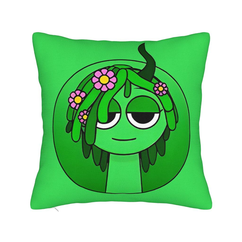 Sprunki Grey Oren Funbot Square Pillow Covers Polyester Home Beats Game Cushion Case Cool Home Decoration Pillowcase