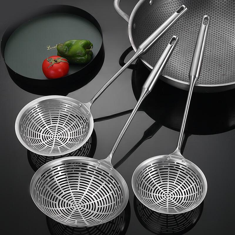 Wutuo 304 Stainless Steel Long Handle Mesh Skimmer