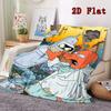 Robot cartoon 2D Flat Pattern Flannel Blanket High quality All Seasons Warmth and Comfort Perfect for Christmas Gifts.PMT0914369