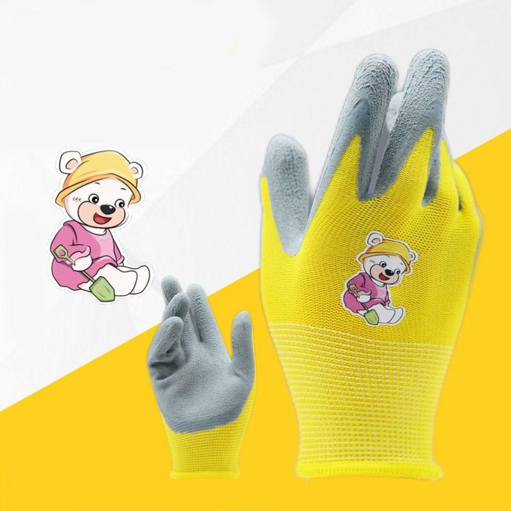 Durable Kids Gardening Glove Non-Slip Garden Glove Portable Work Gloves  Collect Seashells