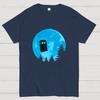 Tardis and Moon Cotton Summer Casual Cool Loose T-Shirt