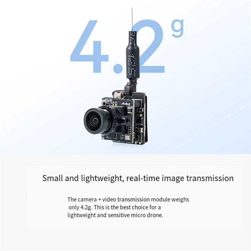 C04 FPV Микро-камера Стандарт NTSC 1/3-дюймовый CMOS-сенсор 160° Угол обзора С VTX-модулем 1200 ТВЛ