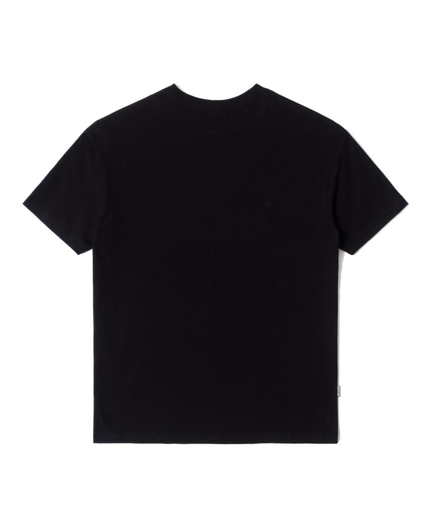 QT8 GARMENTS Однотонная шелковистая футболка (черный)