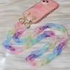 Новый аксессуар для телефона, часть цепи для мобильного телефона, анти-потерянный универсальный карамельный Радужный ремень на плечо и шею, ремешок для телефона через плечо, чехол-держатель