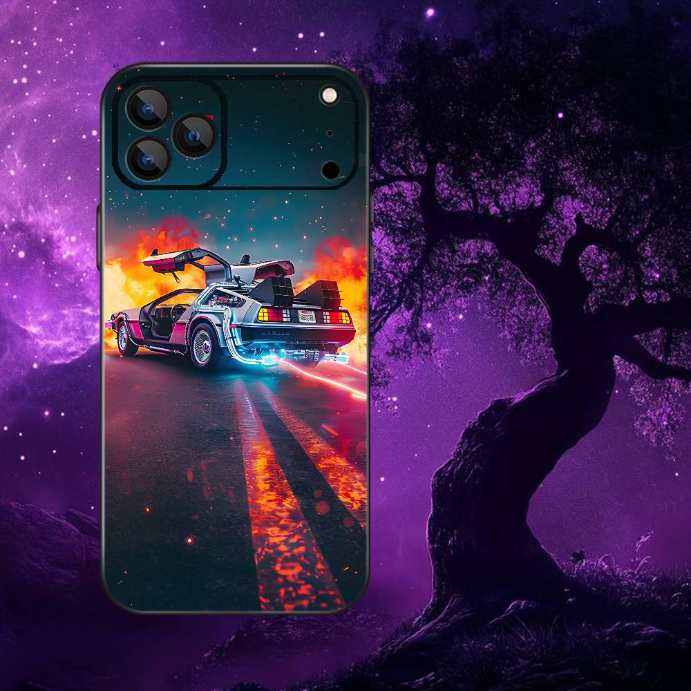 Movie Back The F-Future Phone Case For iPhone 17,16,15,14,13,12,Pro,Max,Plus,E,SE4,Air,Mini Black Soft Box