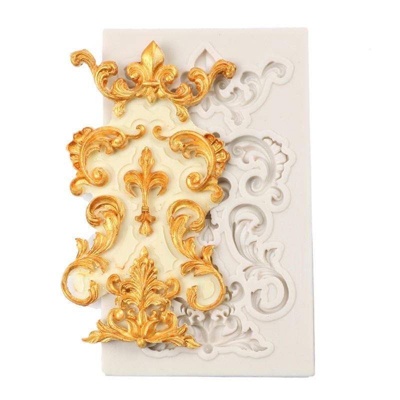 Силиконовая форма, европейская тисненая форма, кондитерские изделия, шоколадный пудинг, силиконовая форма, инструменты для украшения торта