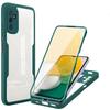 Противоударный чехол с защитой 360° для Samsung Galaxy A02 A03 A04 A05 A06 A12 A13 A14 A15 A16, двухсторонний силиконовый прозрачный чехол-накладка