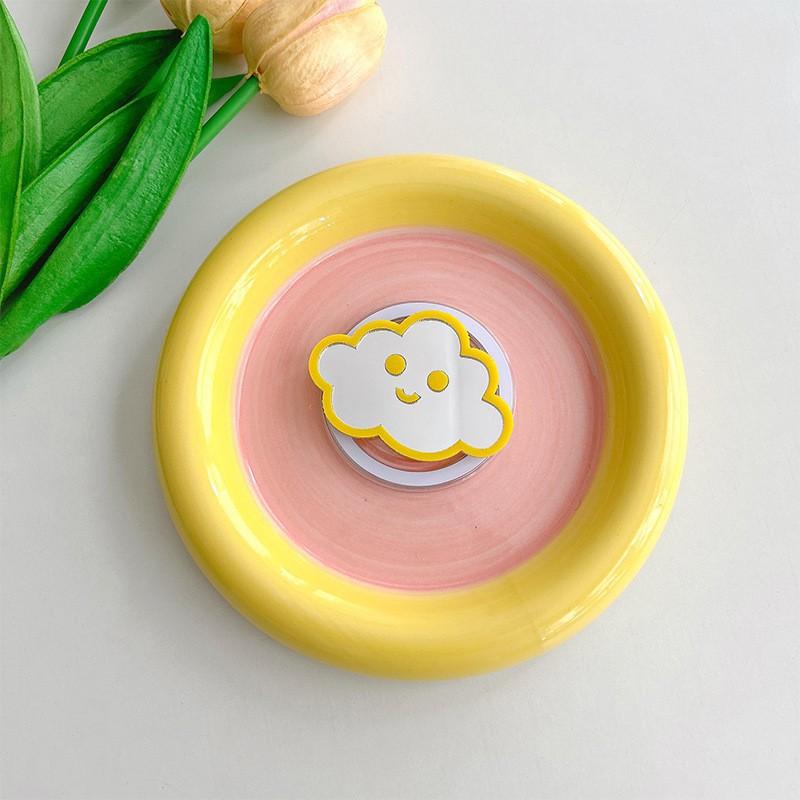 Cloud Mirror Mobile Phone Airbag Holder Magnetic Suction Stretchable Cute Portable Niche Makeup Desktop Watching Drama