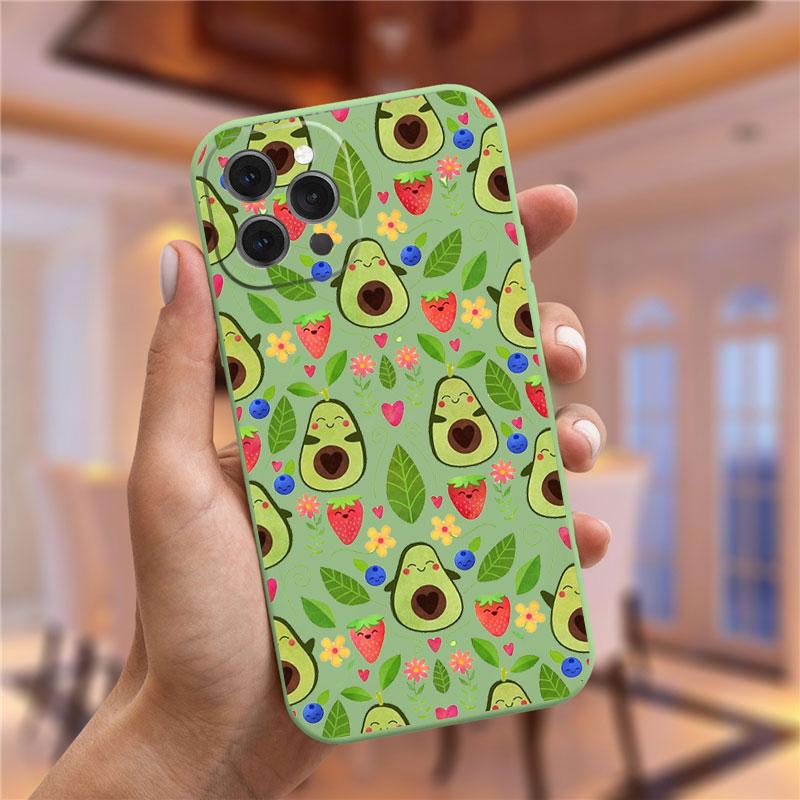 Чехол moskado Avocado Yoga с забавным узором для iPhone 11 Pro Max 12 13 Mini X XS Max XR 7 8 Plus SE 2020 TPU Silicone Cover Coque