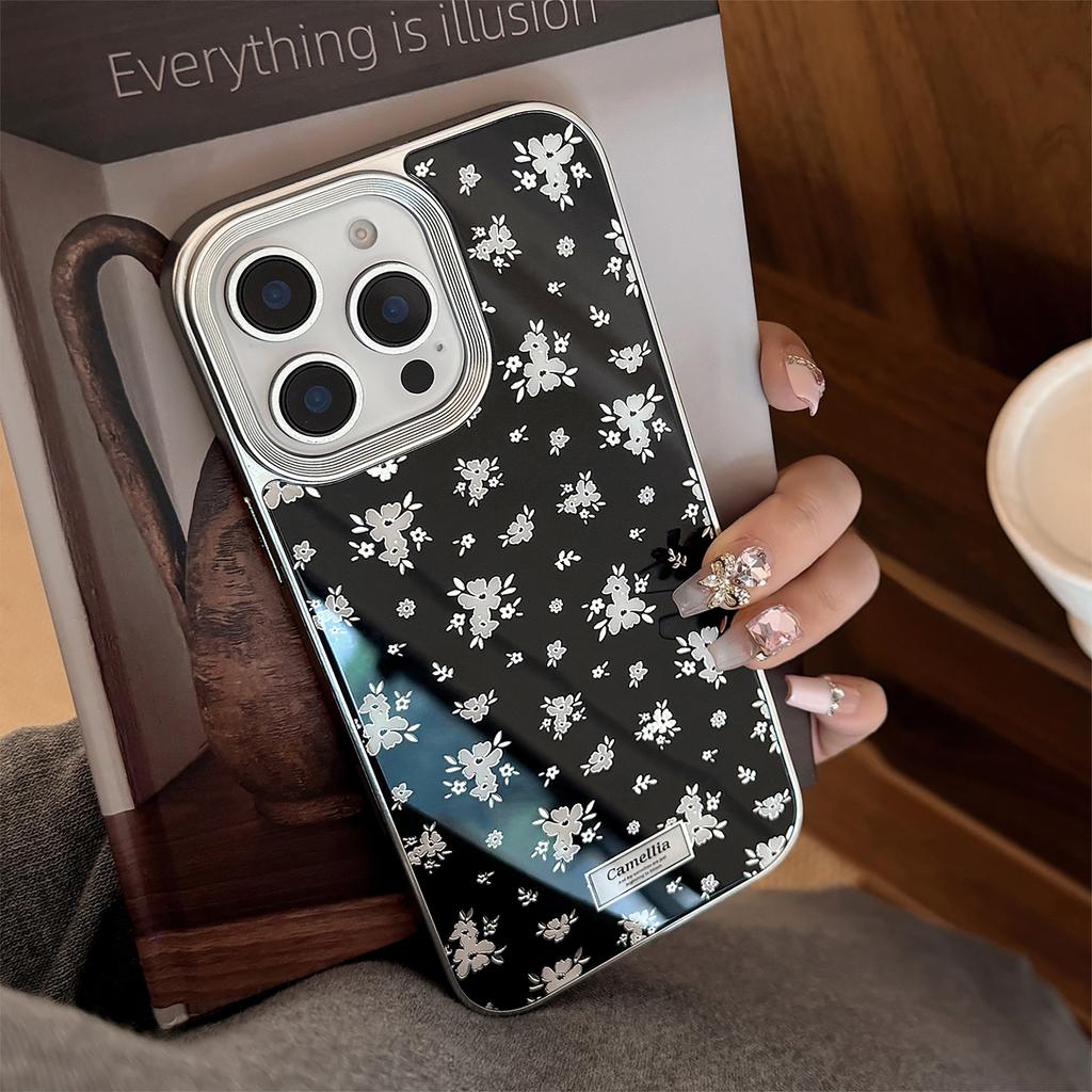 Gilded Flower Apple 16 Promax Mobile Phone Case 16 Suitable for IPhone 15 Anti Fall 14 Dark Wind 13 Hard Advanced