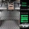 Коврики на пол в среднем/втором ряду в ковровом стиле для Toyota Sienna и Granvia