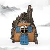 Смоляной орнамент-пещера из коры для аквариума, устойчивый к выцветанию, укрытие с искусственными растениями, коралловыми камнями для пресноводного и морского аквариума
