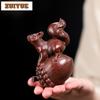 Фиолетовая глина Белка Виноград Чайный питомец Креативный дух чая Чайная фигурка Игровые игрушки Чайная статуэтка Украшения Чайные аксессуары Коллекция