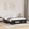 Bed Frame Black 120 x 190 cm Particleboard
