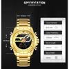 NAVIFORCE 9163 Топовый Бренд Мужские Спортивные Спортивные Часы для Мужчин Светодиодные Аналоговые Цифровые Часы Мужские Нержавеющая Сталь Часы Relogio Masculino